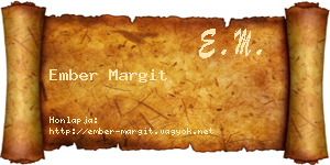 Ember Margit névjegykártya
